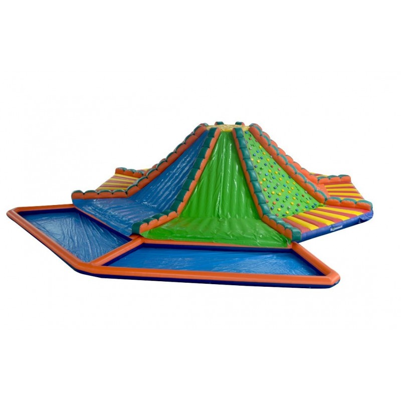 Toboggan Gonflable géant avec 2 bassins aquatiques