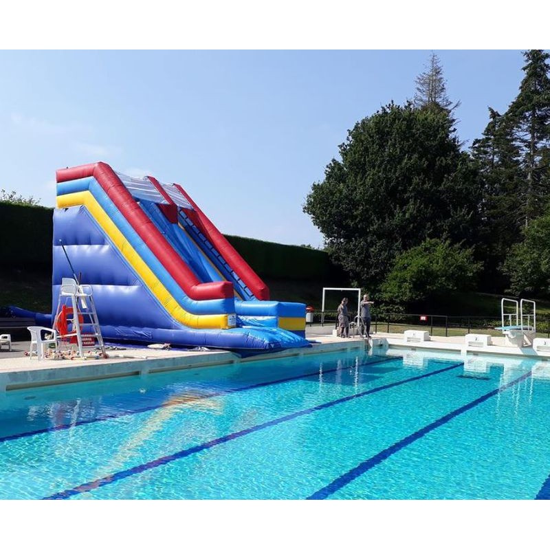 Toboggan Gonflable Aquatique Toboggan pour piscine Air et Volume