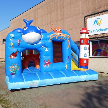 Jeu Gonflable Aquatique - Pont en X - Jeu pour Piscine - Air et Volume