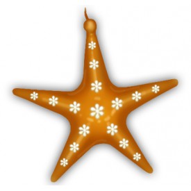 Batch of 10 stars gold 45cm