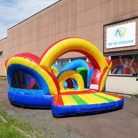 Jeu Gonflable Aquatique - Pont en X - Jeu pour Piscine - Air et Volume