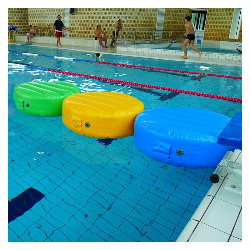 Jeu Gonflable Aquatique - Chaîne de 3 Disques - Jeu pour Piscine