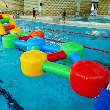 Jeu Gonflable Aquatique pour piscine : Double Molécule