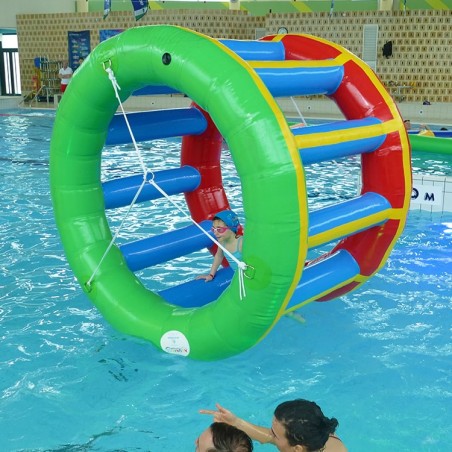 Jeu Gonflable Aquatique pour piscine : Cage Ecureuil Colorée
