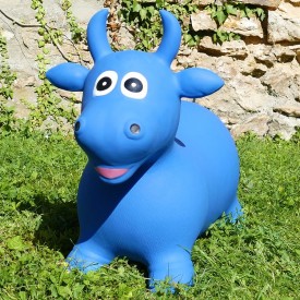 Vache Gonflable Bleue - Animal Rebondissant