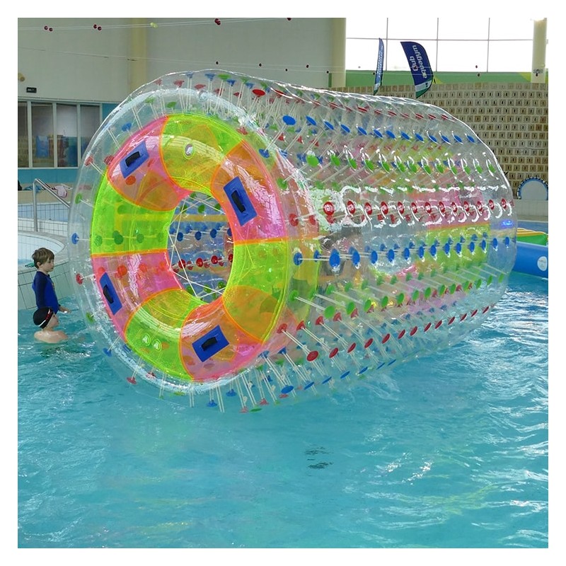 Jeu Gonflable Aquatique pour piscine : Rouleau Transparent