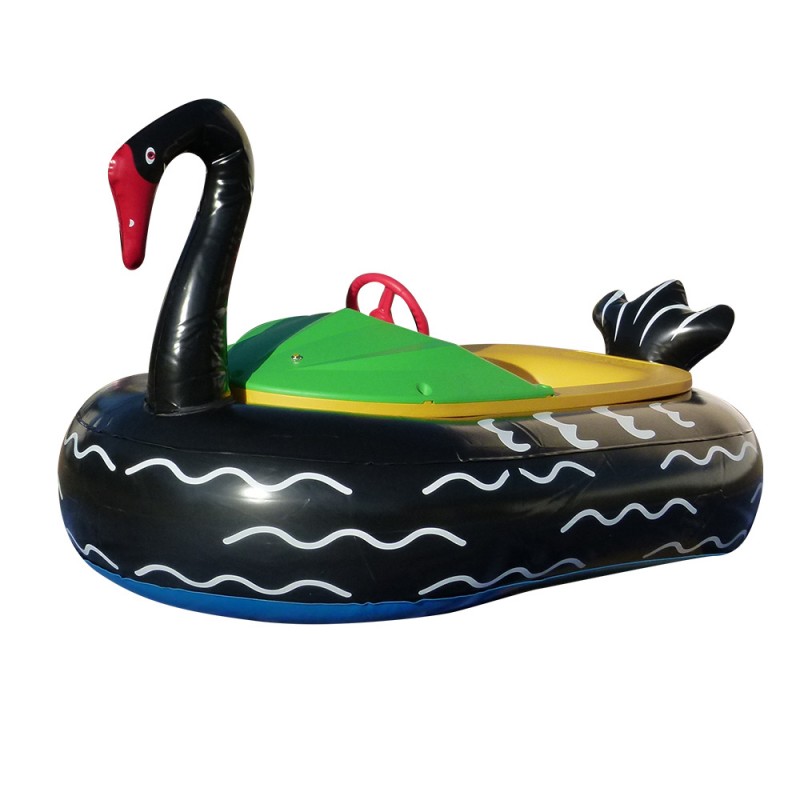 Bouée Gonflable Cygne Noir pour bateau Tamponneur