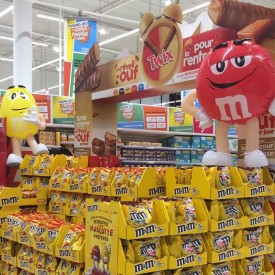 Mascottes Gonflables Jaune et Rouge - M&M's
