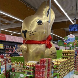 Lapin Lindt en PLV Gonflable