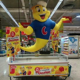 Mascotte Gonflable Croustibat de Findus