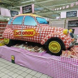Voiture Gonflable - 2CV Cochonou