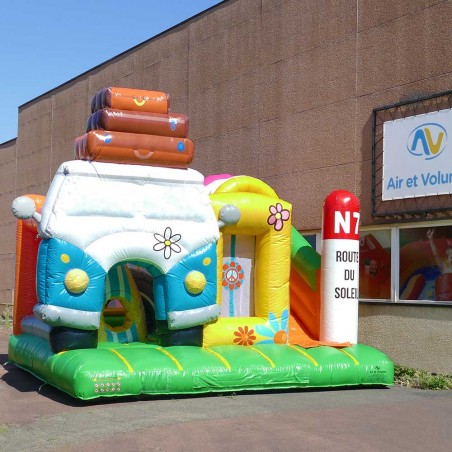 Jeu Gonflable Aquatique - Pont en X - Jeu pour Piscine - Air et Volume