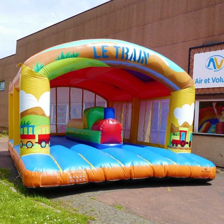 Château Gonflable Train