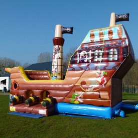 Toboggan Gonflable Bateau Pirate
