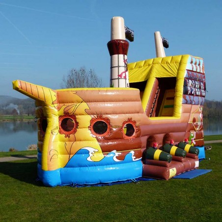 Toboggan Gonflable Bateau Pirate