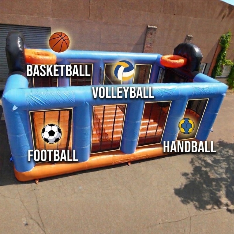 Arène Gonflable Multi Sport : Football, Basketball, Volley, Hand