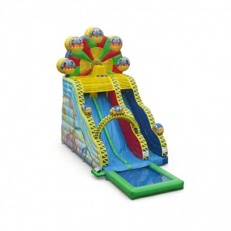 Toboggan Fête Foraine avec bassin aquatique