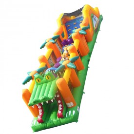 Parcours Gonflable Crocodile 2 parties