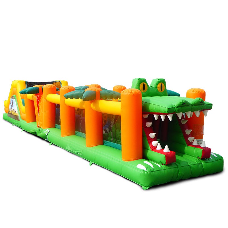 Parcours Gonflable Crocodile 2 parties