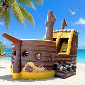 Toboggan Gonflable Bateau Pirate