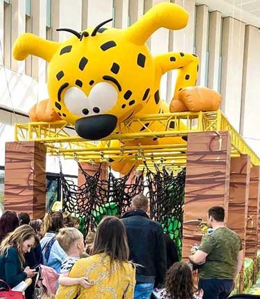 Marsupilami gonflable géant