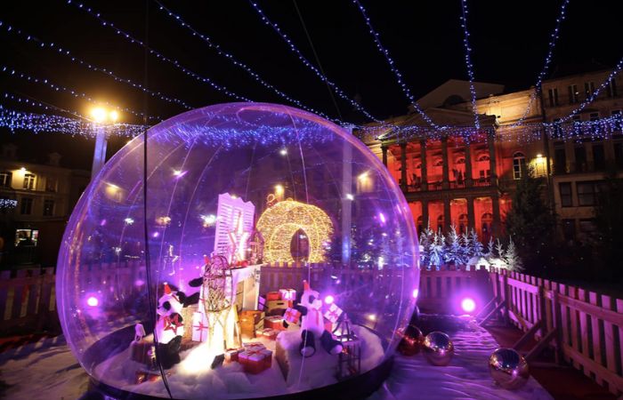 Bulle Gonflable - Vitrine de noël