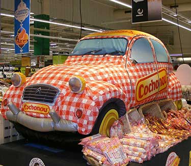 PLV Gonflable - 2CV Cochonou