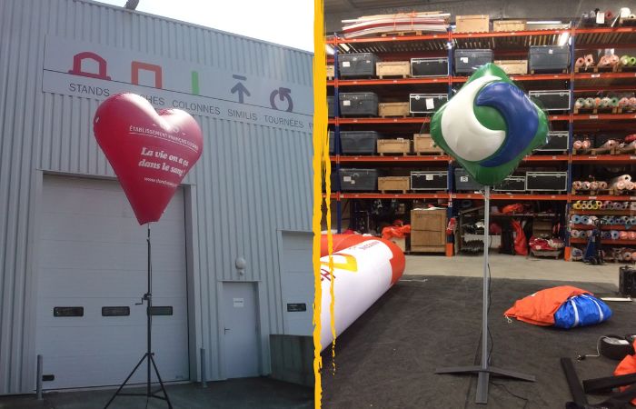 Forme Gonflable sur mât télescopique