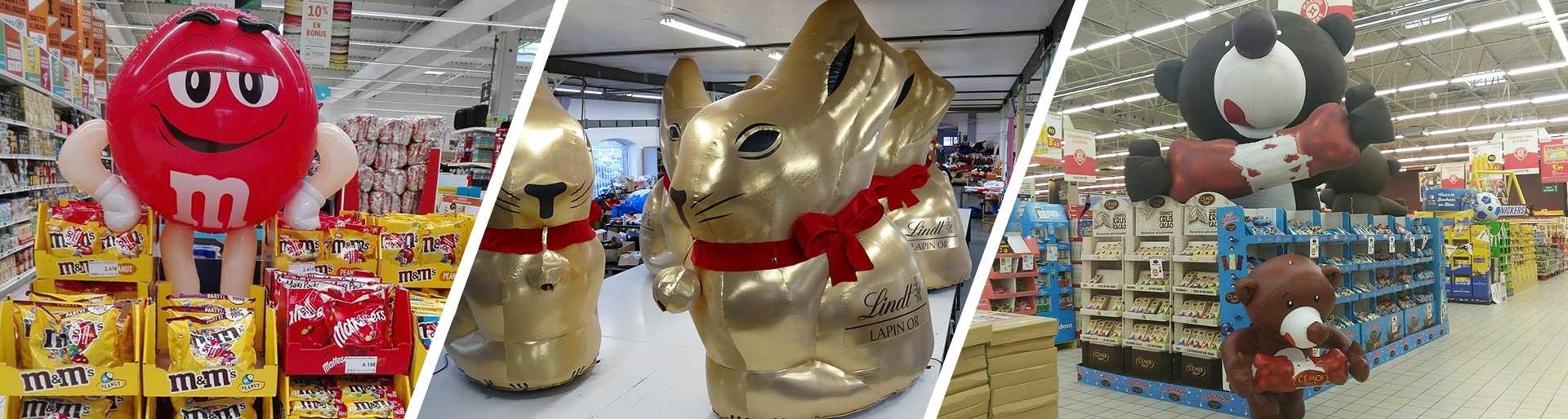 PLV Gonflable de mascottes - Galerie