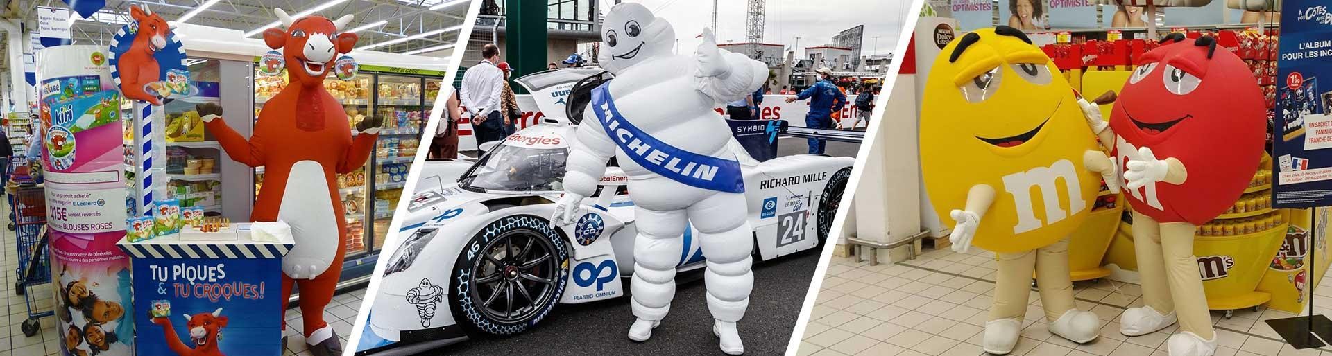 Les Mascottes en Costume Gonflable