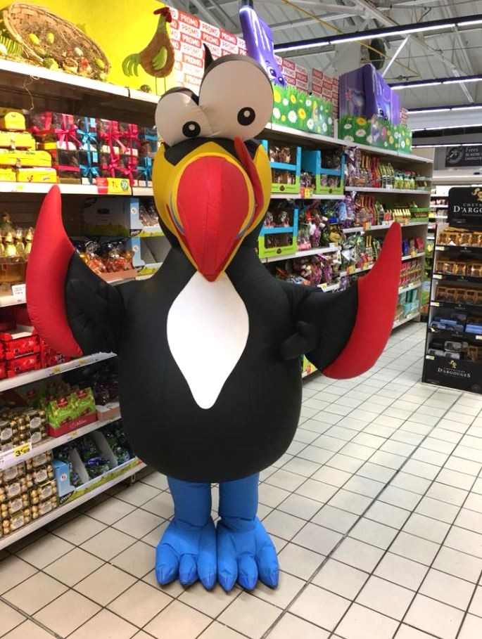 Costume Gonflable - Mascotte Toucan Intermarché