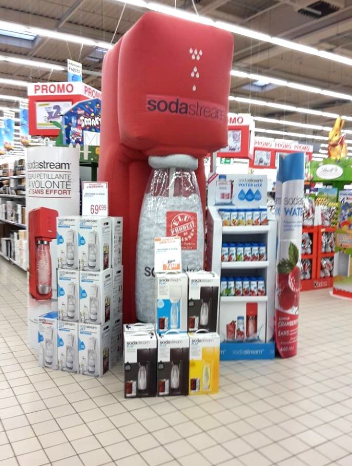 PLV Gonflable - Machine Sodastream