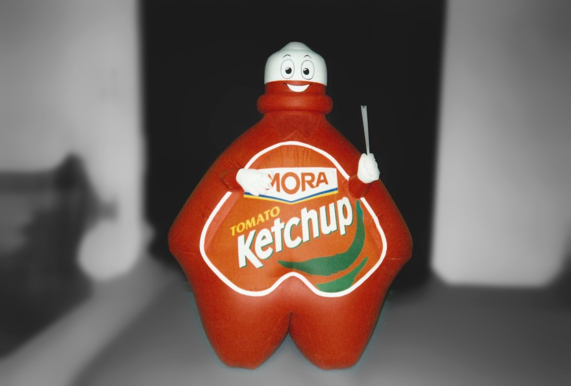Costume Gonflable Packaging - Ketchup Amora