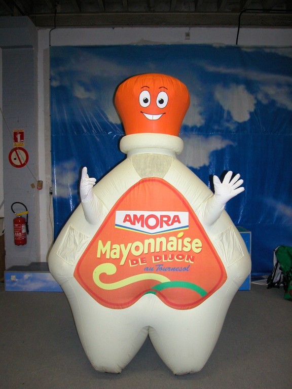 Costume Gonflable de Packaging - Mayonnaise Amora