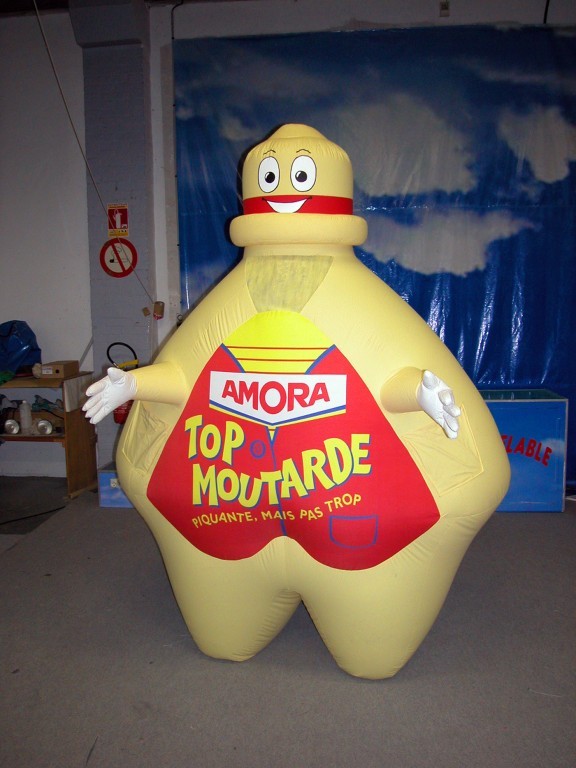 Costume Gonflable de Packaging - Moutarde Amora
