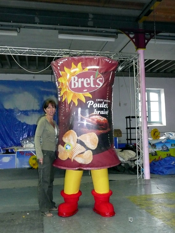 Costume Gonflable de Packaging - Paquet de Chips Brets