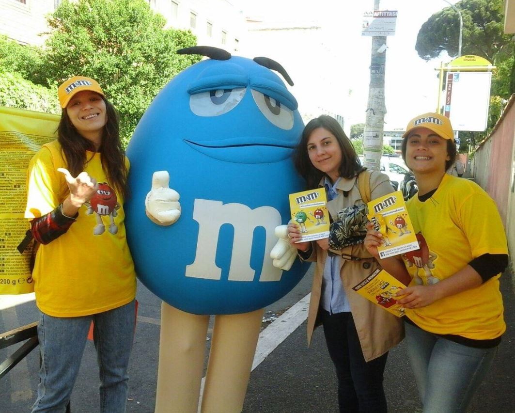 Costume Gonflable de Produit - M&M's Gonflable Bleu